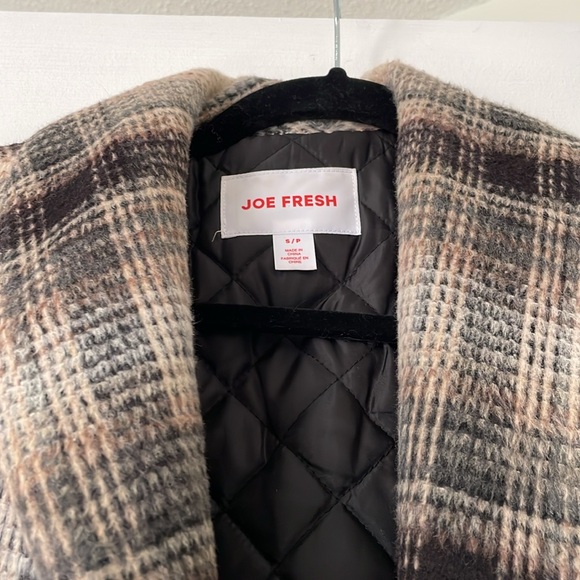 Joe Fresh Plaid Coat - Picture 2 of 6